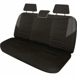 Outlet 👍 Sperling Enterprises Carbon Mesh Seat Covers - Black And Grey Adjustable Headrests Size 06H Rear Seat 👍