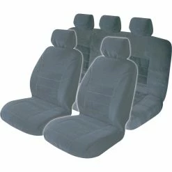 Budget 🧨 SCA Executive Seat Cover Pack - Grey Adjustable Headrests Size 30 And 06H Front And Rear Pack Airbag Compatible 🔥