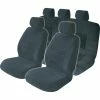 Outlet 🛒 SCA Executive Seat Cover Pack - Black Adjustable Headrests Size 30 And 06H Front And Rear Pack Airbag Compatible 😀 -Car Seat Covers Store SCA 342575 hi res