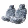Wholesale 🛒 Platinum CLOUDLUX Sheepskin Seat Covers - Grey Adjustable Headrests Size 30 Front Pair Airbag Compatible ✔️ -Car Seat Covers Store SCA 519158 hi res