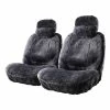 Cheap 🔔 Platinum CLOUDLUX Sheepskin Seat Covers - Slate Adjustable Headrests Size 30 Front Pair Airbag Compatible 💯 -Car Seat Covers Store SCA 519159 hi res