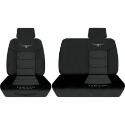 Best deal ⭐ R.M.Williams Woven Ute Seat Cover - Black Size 301 Front Bucket And Bench (w/out Cut Out) 🌟