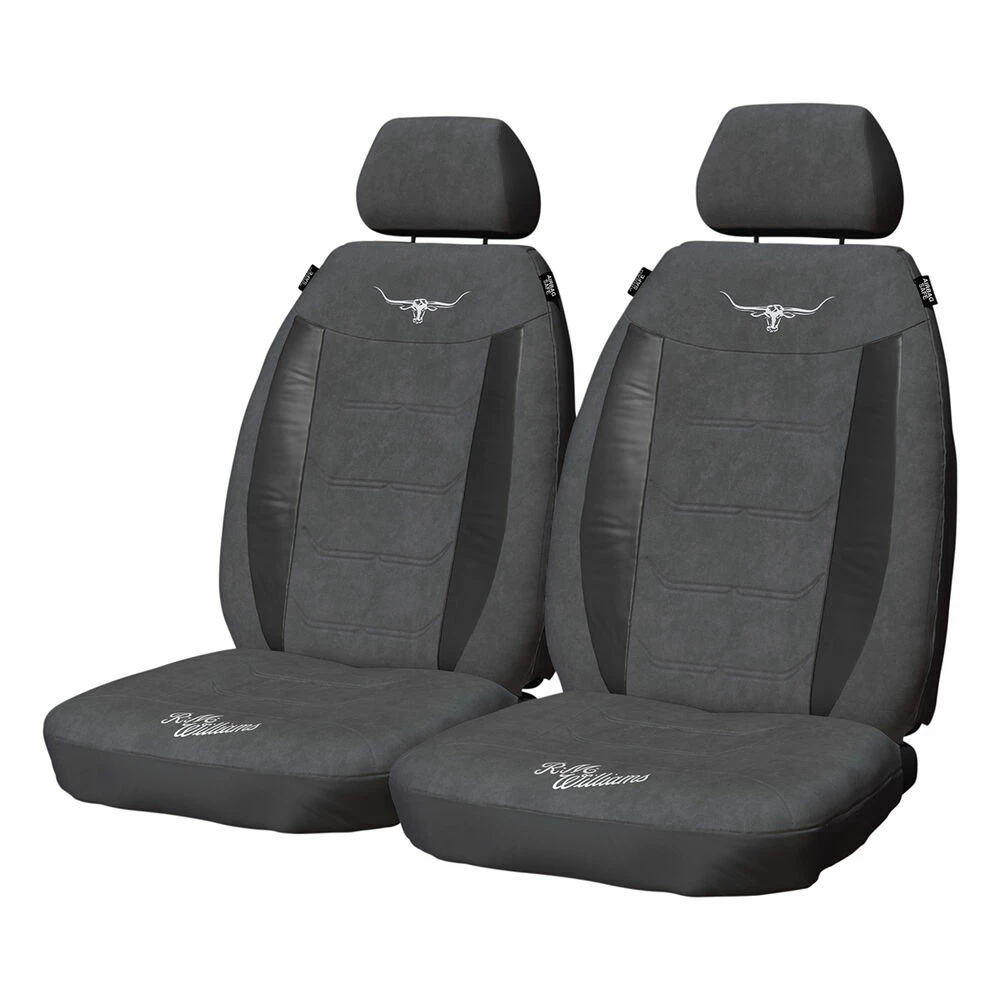 Top 10 🔔 R.M.Williams Suede Velour Seat Covers - Grey Adjustable Headrests Size 30 Front Pair Airbag Compatible 🎉 3 Top 10 🔔 R.M.Williams Suede Velour Seat Covers - Grey Adjustable Headrests Size 30 Front Pair Airbag Compatible 🎉