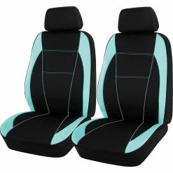 Best reviews of 🔥 SCA Neoprene Seat Covers - Black And Mint Adjustable Headrests Airbag Compatible ✨