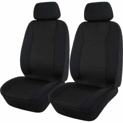Hot Sale 🔔 SCA Jacquard Seat Covers Black, Adjustable Headrests, Size 30, Airbag Compatible ⌛