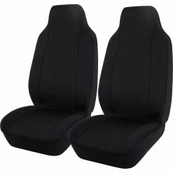 Cheap ✔️ SCA Jacquard Seat Covers, Black, Built-in Headrests, Size 60, Airbag Compatible 🥰