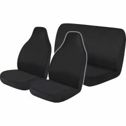 Deals 🤩 Best Buy Seat Cover Pack Black, Built-in Headrests, Front And Rear Pack, Airbag Compatible 😍