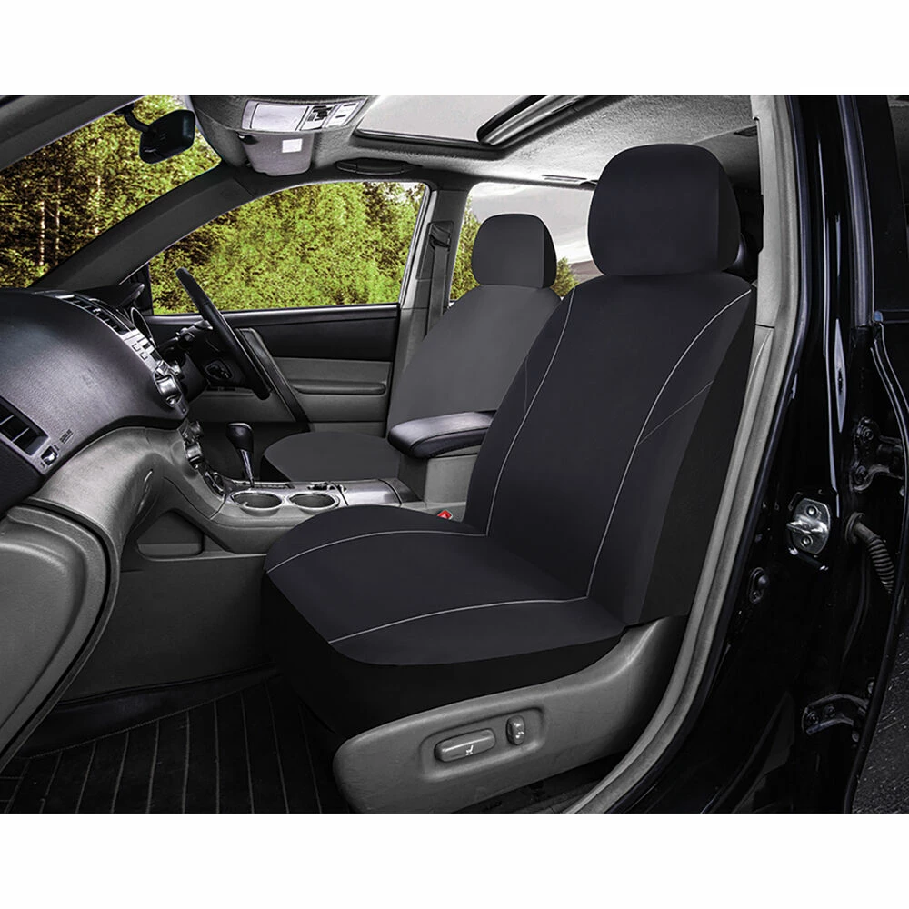 Flash Sale 👏 Best Buy Single Seat Cover Black, Adjustable Headrests, Size 30, Front, Airbag Compatible 🔔 4 Flash Sale 👏 Best Buy Single Seat Cover Black, Adjustable Headrests, Size 30, Front, Airbag Compatible 🔔 - Image 2