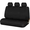 Outlet ⌛ SCA Neoprene Seat Cover - Black Adjustable Headrests Rear Seat ⌛
