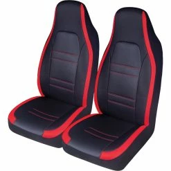 Best reviews of 😀 SCA Racing Seat Covers Front Pair Size 60 Black/Red 💯