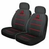 New 🌟 Holden Heritage Cobra Seat Covers - Black/Red Adjustable Headrests Size 30 Airbag Compatible 😍