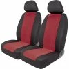 Flash Sale 🥰 SCA Cord Seat Covers -Red/Black Adjustable Headrests Size 30 Front Pair Air Bag Compatible 🤩 -Car Seat Covers Store SCA 581555 hi res