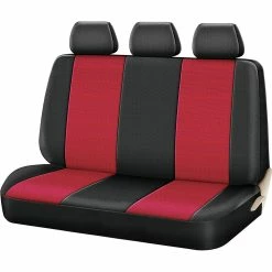 Budget 🛒 SCA Cord Seat Covers - Red/Black Size 06H Rear Seat 😀