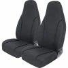 Coupon ⌛ SCA Canvas Seat Covers - Charcoal/Grey Built-In Headrests Size 60 Front Pair Airbag Compatible 👍 -Car Seat Covers Store SCA 581573 hi res