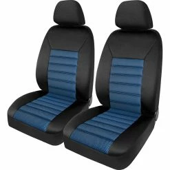 Wholesale 🛒 SCA Memory Foam Seat Cover - Blue Adjustable Headrests Front Pair Size 30 🛒