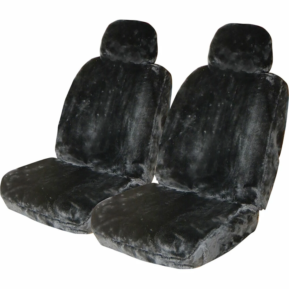 Promo 👍 SCA Luxury Fur Seat Cover - Slate Adjustable Headrests Size 30 Front Pair Airbag Compatible 😉 3 Promo 👍 SCA Luxury Fur Seat Cover - Slate Adjustable Headrests Size 30 Front Pair Airbag Compatible 😉