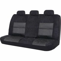 Brand new ❤️ SCA Premium Jacquard And Velour Seat Covers - Black Adjustable Zips Rear Seat Size 06H 🥰