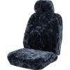 Deals 🤩 SCA Diamond Cut Sheepskin Single Seat Cover Slate, Adjustable Headrest, Size 30, Airbag Compatible ⭐ -Car Seat Covers Store SCA 597982 hi res