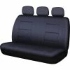 Wholesale 🌟 SCA Leather Look Seat Covers Black, Built-In Headrests, Size 06H 🎉 -Car Seat Covers Store SCA 599538 hi res