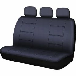 Wholesale 🌟 SCA Leather Look Seat Covers Black, Built-In Headrests, Size 06H 🎉