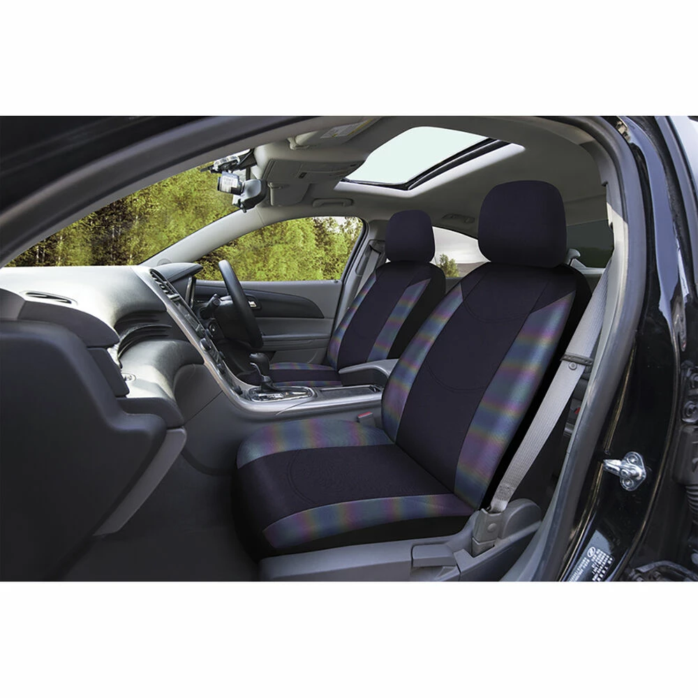 Outlet 🎁 SCA Hologram Mesh Seat Covers - Black, Adjustable Headrests, Airbag Compatible 🤩 4 Outlet 🎁 SCA Hologram Mesh Seat Covers - Black, Adjustable Headrests, Airbag Compatible 🤩 - Image 2