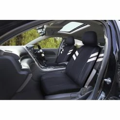 Best Sale 🔔 SCA Stripe 9 Piece Seat Cover Pack - Black/White 🌟