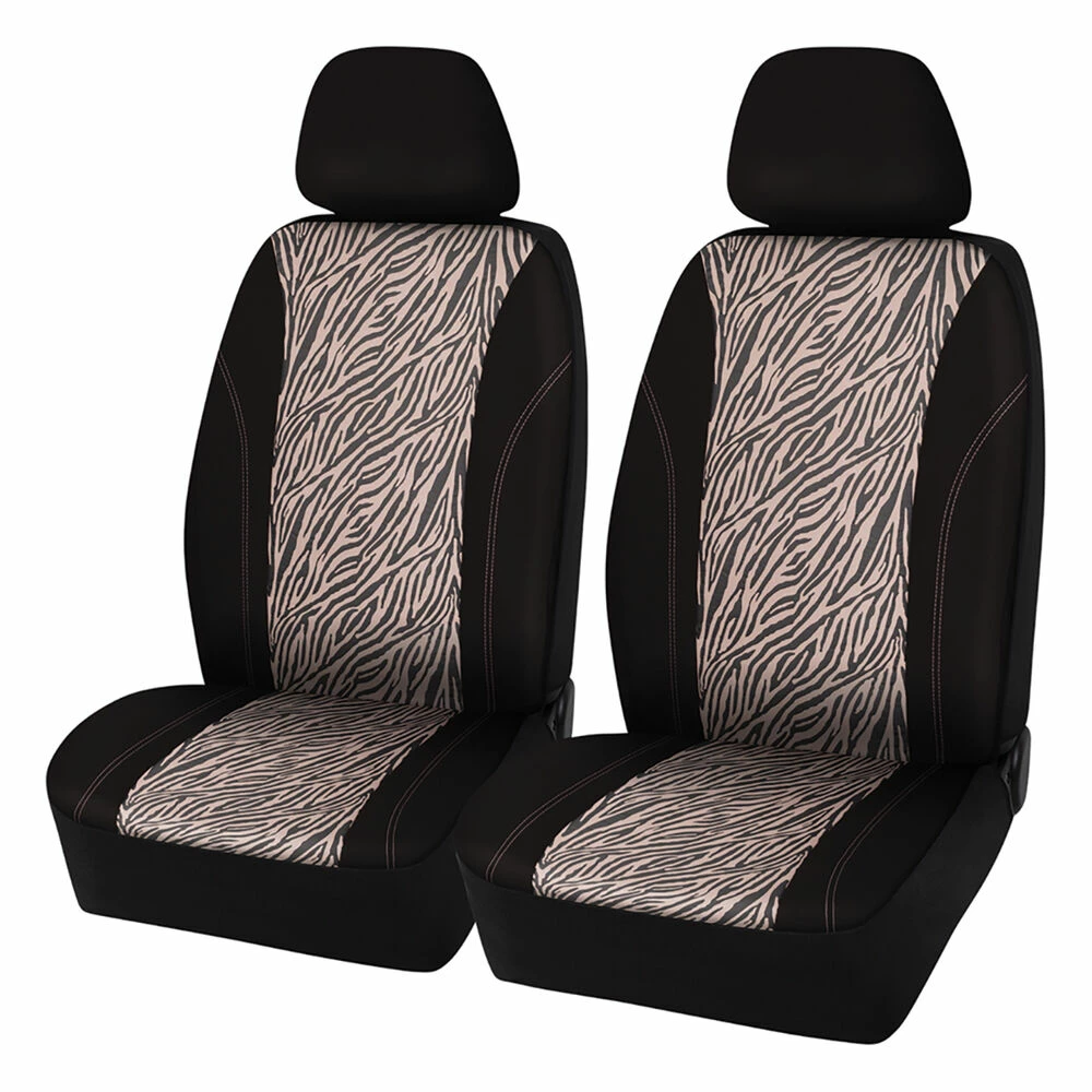 Hot Sale 🤩 SCA Animal Print Seat Cover - Black/Rose, Adjustable Headrests, Airbag Compatible 🎁 3 Hot Sale 🤩 SCA Animal Print Seat Cover - Black/Rose, Adjustable Headrests, Airbag Compatible 🎁