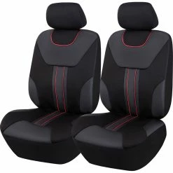 Brand new 😍 SCA Sport Piping Seat Covers - Black/Red, Adjustable Headrests, Airbag Compatible 👍