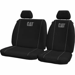 Wholesale ✨ Caterpillar Poly Canvas Seat Covers Black/Grey Size 301, Airbag Compatible 👏