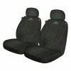 Best Pirce 🔥 Armor All Armor Seat Covers Black Adjustable Headrests Airbag Compatible Pair 🔥