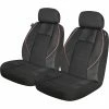 Best Sale ✔️ Who-Rae Neoprene With Piping Seat Covers Black/Gold Adjustable Headrests 💯 -Car Seat Covers Store SCA 626535 hi res