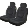 New 🎉 Dickies Repreve Ramone Brushed Poly Seat Covers Black Adjustable Headrests ⭐ -Car Seat Covers Store SCA 626990 hi res