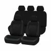 Top 10 🤩 SCA Polyester And Knurling Seat Cover Pack Black Adjustable Headrests Airbag Compatible Size 30A & 06H ✨ -Car Seat Covers Store SCA 631769 hi res