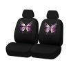 Cheapest 🥰 SCA Polyester Reflective Butterfly Seat Covers Black Adjustable Headrests Airbag Compatible Front Pair Size 30A 😀 -Car Seat Covers Store SCA 631770 hi res