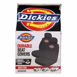 Outlet 🛒 Dickies Polyester OG Logo Seat Covers Black Adjustable Headrests Airbag Compatible 🔥 -Car Seat Covers Store SCA 635167 02 hi res