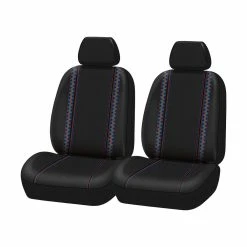 Best deal 🌟 SCA Polyester Braid Seat Covers Black/Blue/Orange Adjustable Headrests Airbag Compatible 🔥