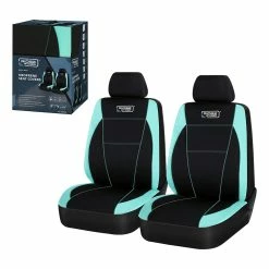 New 😍 Ridge Ryder Neoprene Seat Covers Black/Mint Adjustable Headrests Airbag Compatible 30SAB 🎁 -Car Seat Covers Store SCA 638645 03 hi res