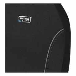 Budget 🤩 Ridge Ryder Canvas Seat Covers Black/Grey Piping Adjustable Headrests Airbag Compatible 30SAB 🔥 -Car Seat Covers Store SCA 638648 01 hi res