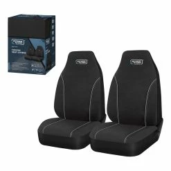 Top 10 🔥 Ridge Ryder Canvas Seat Covers Black/Grey Piping Built-In Headrests Airbag Compatible 60SAB 💯 -Car Seat Covers Store SCA 638650 03 hi res