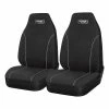 Top 10 🔥 Ridge Ryder Canvas Seat Covers Black/Grey Piping Built-In Headrests Airbag Compatible 60SAB 💯 -Car Seat Covers Store SCA 638650 hi res