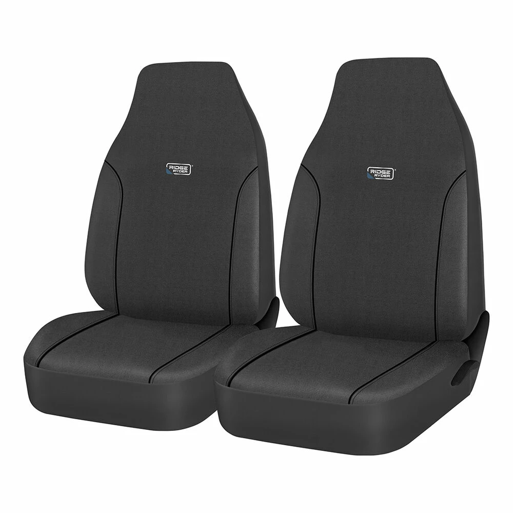 Coupon โค๏ธ Ridge Ryder Canvas Seat Covers Charcoal/Black Piping Built-In Headrests Airbag Compatible 60SAB ๐ 3 Coupon โค๏ธ Ridge Ryder Canvas Seat Covers Charcoal/Black Piping Built-In Headrests Airbag Compatible 60SAB ๐