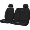 New 🛒 R.M.Williams Woven Seat Covers Black/Grey Adjustable Headrests Size 301 Front Bucket And Bench (W/Out Cut Out) Air Bag Compatible ⌛ -Car Seat Covers Store SCA 639769 hi res