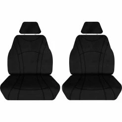 Buy 😉 Tradies Seat Covers Getaway Neoprene Ready Made Seat Covers Front Pair Black Suits Colorado/DMAX/MUX 😉