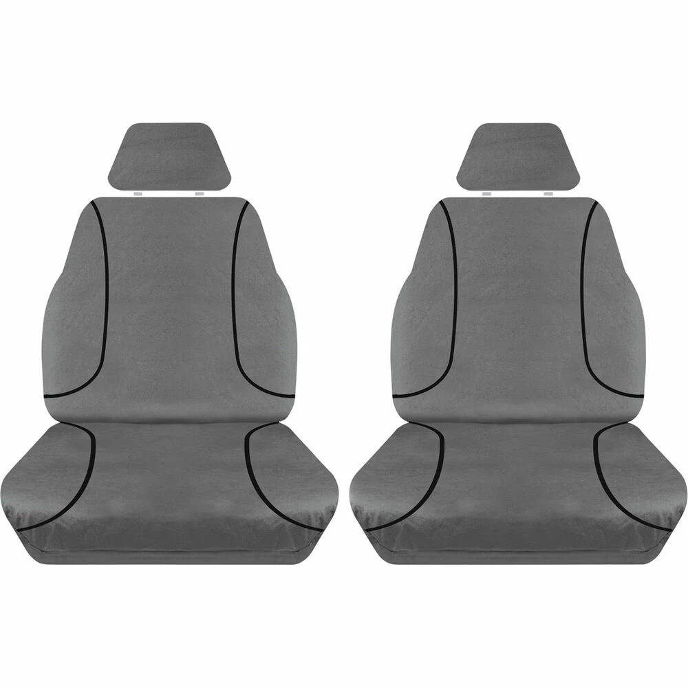 Best deal ✨ Tradies Seat Covers Tradies Canvas Ready Made Seat Covers Front Pair Grey Suits Triton 🔔 3 Best deal ✨ Tradies Seat Covers Tradies Canvas Ready Made Seat Covers Front Pair Grey Suits Triton 🔔