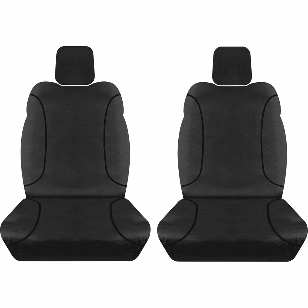 Outlet 🔥 Tradies Seat Covers Tradies Canvas Ready Made Seat Covers Front Pair Black Suits BT50/DMAX 👍 3 Outlet 🔥 Tradies Seat Covers Tradies Canvas Ready Made Seat Covers Front Pair Black Suits BT50/DMAX 👍
