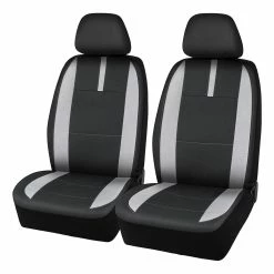 Coupon โค๏ธ SCA Mesh Seat Covers Black/Grey Adjustable Headrests Airbag Compatible โ๏ธ