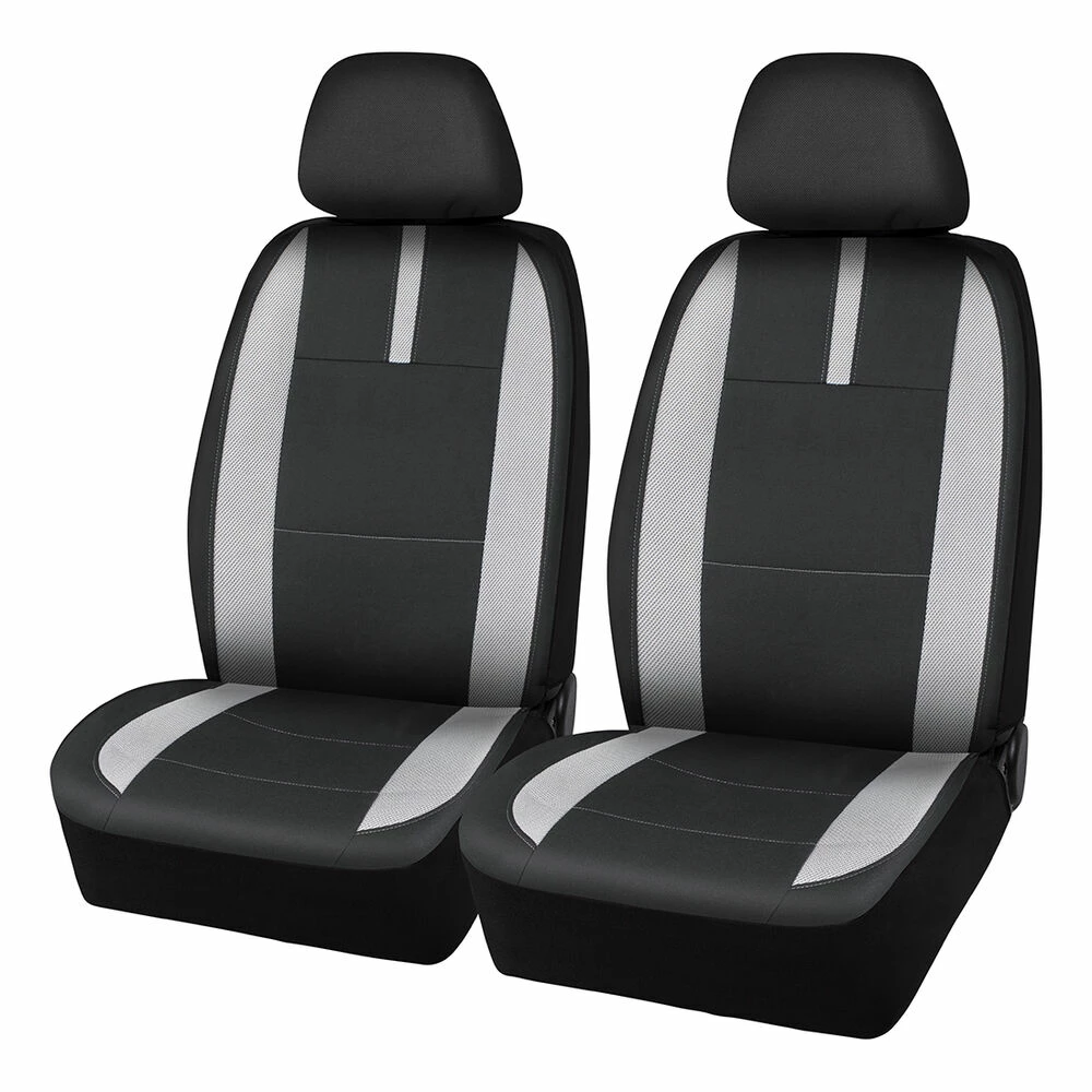 Coupon ❤️ SCA Mesh Seat Covers Black/Grey Adjustable Headrests Airbag Compatible ✔️ 3 Coupon ❤️ SCA Mesh Seat Covers Black/Grey Adjustable Headrests Airbag Compatible ✔️