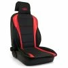 Wholesale ❤️ SAAS Seat Sports Cushion Pu Leather Look Black-Red With SAAS Logo 🧨 -Car Seat Covers Store SCA SPO7540635 hi res