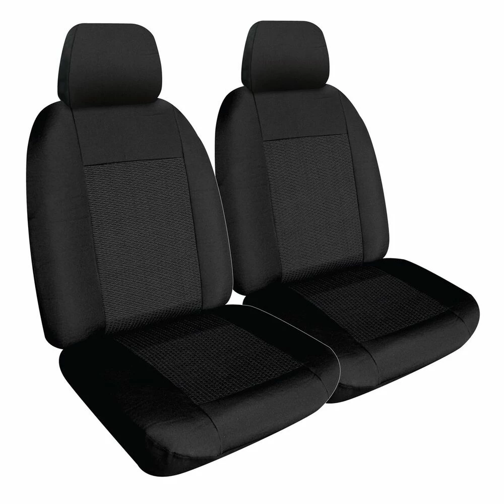 Best Sale ❤️ SPERLING Weekender Jacquard Ready Made Seat Covers - Front, Black, Suits Prado 👍 3 Best Sale ❤️ SPERLING Weekender Jacquard Ready Made Seat Covers - Front, Black, Suits Prado 👍
