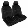 Discount 🌟 SPERLING Getaway Neoprene Ready Made Seat Covers - Front, Black/Silver Stitch, Suits Xtrail 🔔 -Car Seat Covers Store SCA SPO7602106 hi res